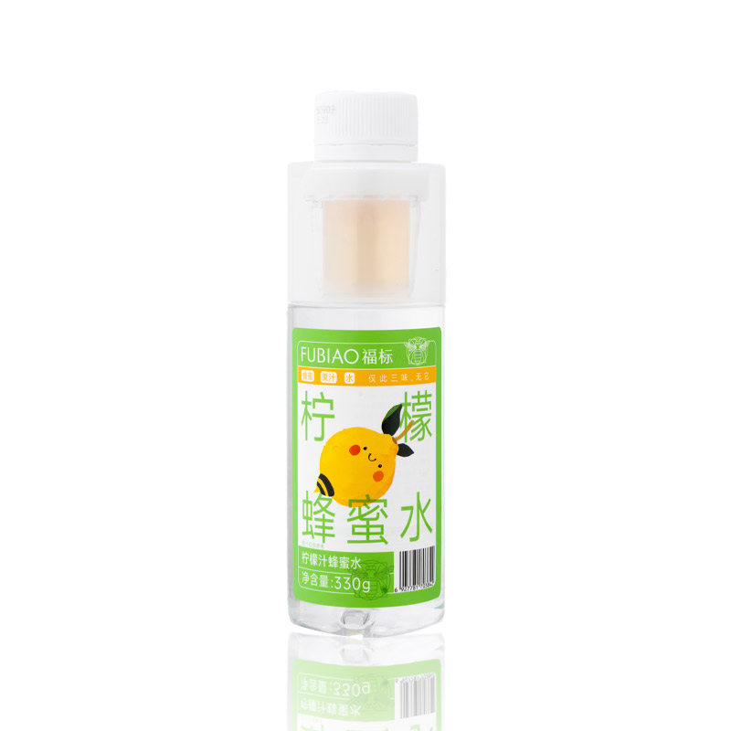 福标（FUBIAO）柠檬蜂蜜水分离式手摇新鲜蜂蜜水便携饮料 1箱6瓶 300g*1瓶